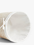 John Lewis circular bamboo laundry basket with lid - British product