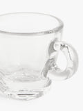 John Lewis clear glass espresso cup and saucer set, 70ml, 2-piece, UK version