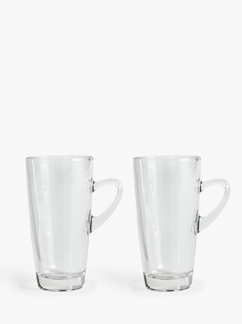 John Lewis clear latte glasses set of 2 320ml, UK version