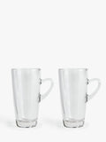 John Lewis clear latte glasses set of 2 320ml, UK version