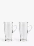 John Lewis clear latte glasses set of 2 320ml, UK version