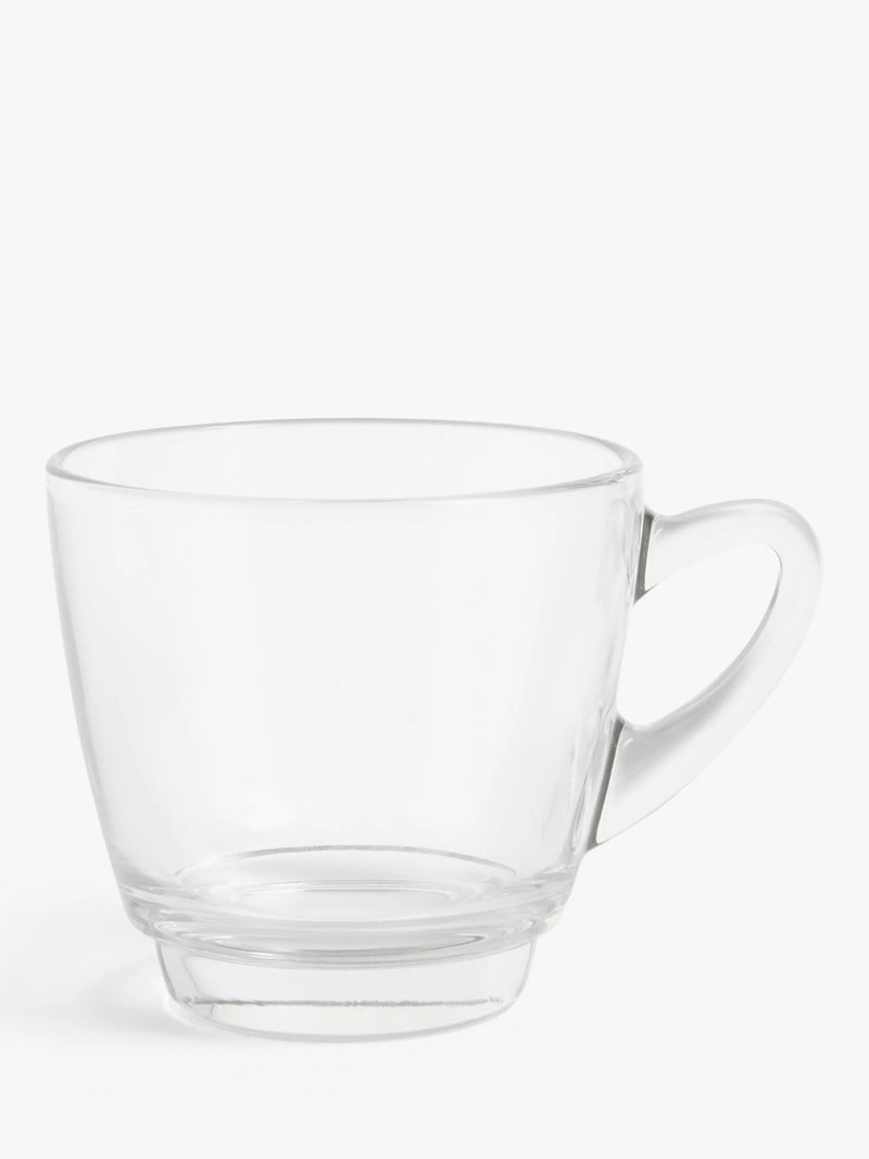 John Lewis clear glass Americano cups, set of two 320ml, UK version