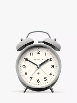 John Lewis Newgate Clocks Charlie Twin Bell Echo Silent Sweep Analogue Alarm Clock- Buy online at McGrocer