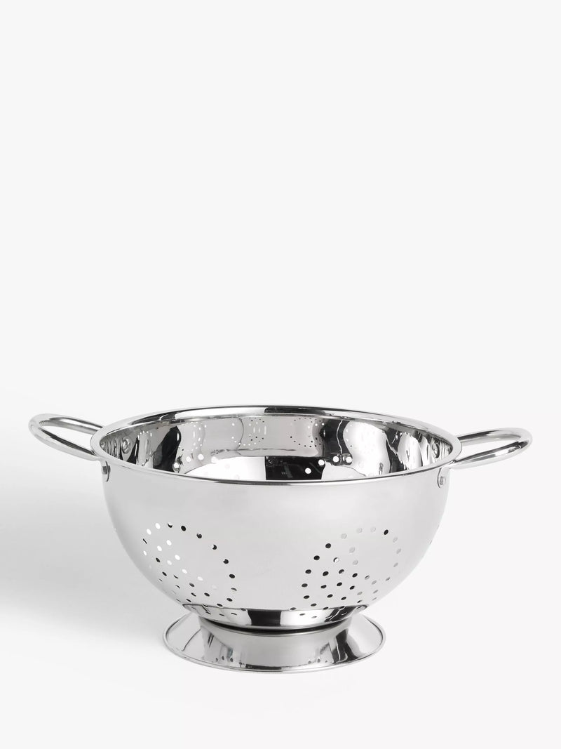 John Lewis stainless steel footed colander 27cm (British brand)