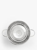 John Lewis stainless steel footed colander 27cm (British brand)