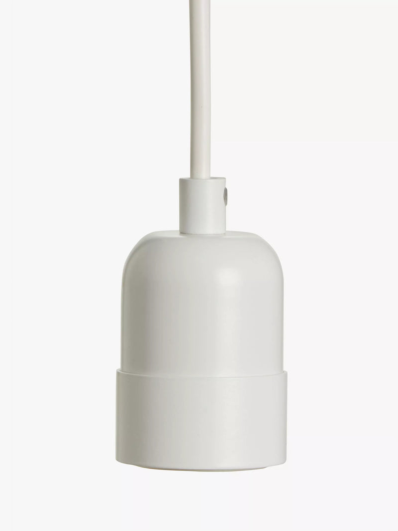 John Lewis ceiling pendant cord white adjustable (British brand)