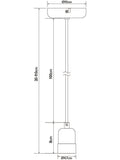 John Lewis ceiling pendant cord white adjustable (British brand)