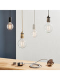John Lewis Baldwin ceiling cord braided flex, imported from the UK