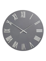 John Lewis John Lewis Roman Numerals Large Wall Clock, Graphite, 60cm- Buy online at McGrocer