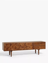John Lewis John Lewis + Swoon Franklin TV Stand for TVs up to 66, Brown- Buy online at McGrocer