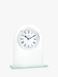 Acctim glass mantel clock H17cm - British product
