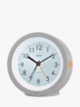 John Lewis Acctim Elliot Modern Smartlite Non-Ticking Sweep Analogue Alarm Clock, Grey- Buy online at McGrocer