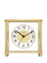 John Lewis Acctim Hampden Brass Mantel Clock, 14cm- Buy online at McGrocer