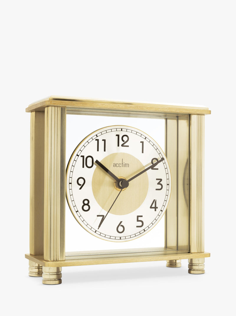 Acctim Hampden mantel clock brass dial, imported from the UK