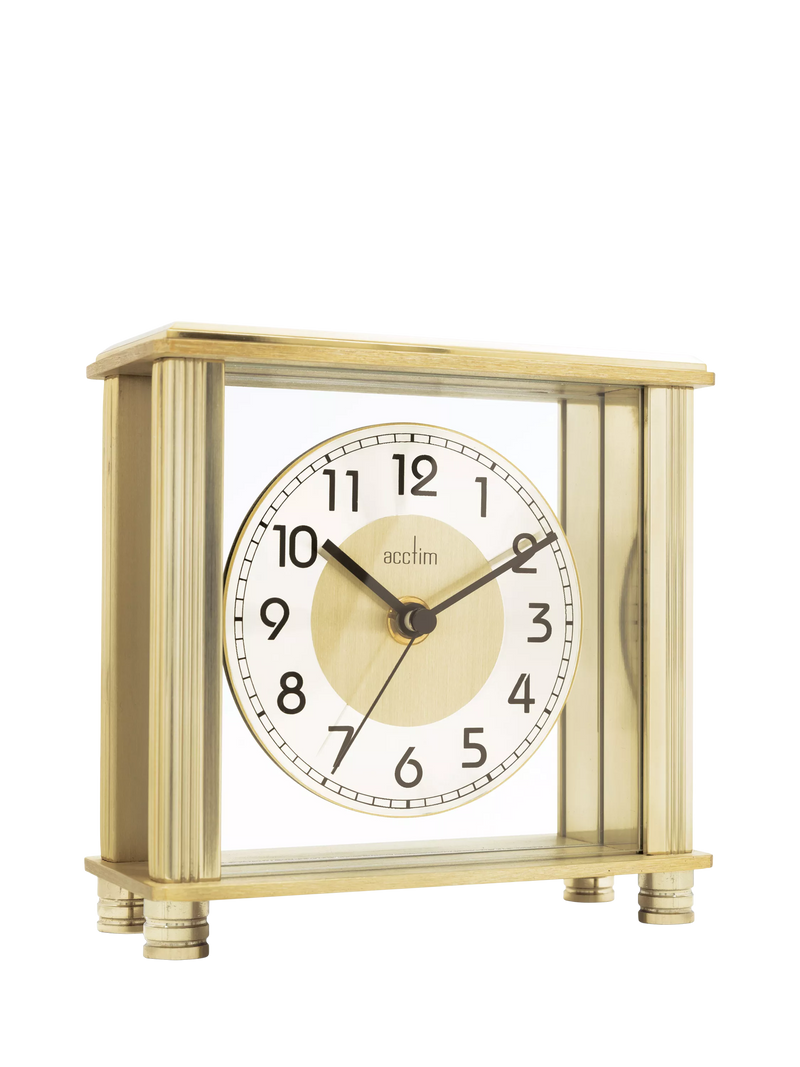 Acctim Hampden mantel clock brass dial, imported from the UK