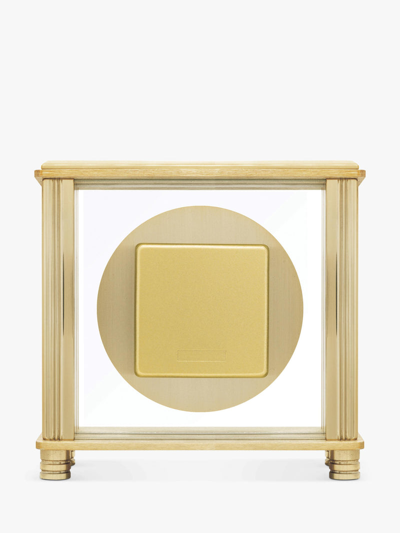 Acctim Hampden mantel clock brass dial, imported from the UK