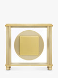 Acctim Hampden mantel clock brass dial, imported from the UK