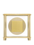 Acctim Hampden mantel clock brass dial, imported from the UK