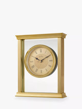 John Lewis Acctim Halton Roman Numeral Analogue Mantel Clock, 18cm, Gold- Buy online at McGrocer