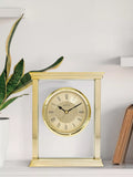 Acctim Halton mantel clock 18cm gold Roman numeral, UK version