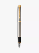 John Lewis Parker IM Brushed Metal Trim Fountain Pen- Buy online at McGrocer