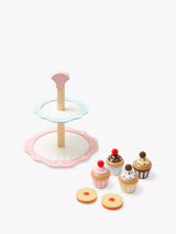 John Lewis John Lewis Wooden Cake Stand with Cakes and Biscuits- Buy online at McGrocer