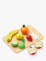 John Lewis Wooden Fruit Chopping Set with Velcro and Six Pieces for Pretend Play- Buy online at McGrocer