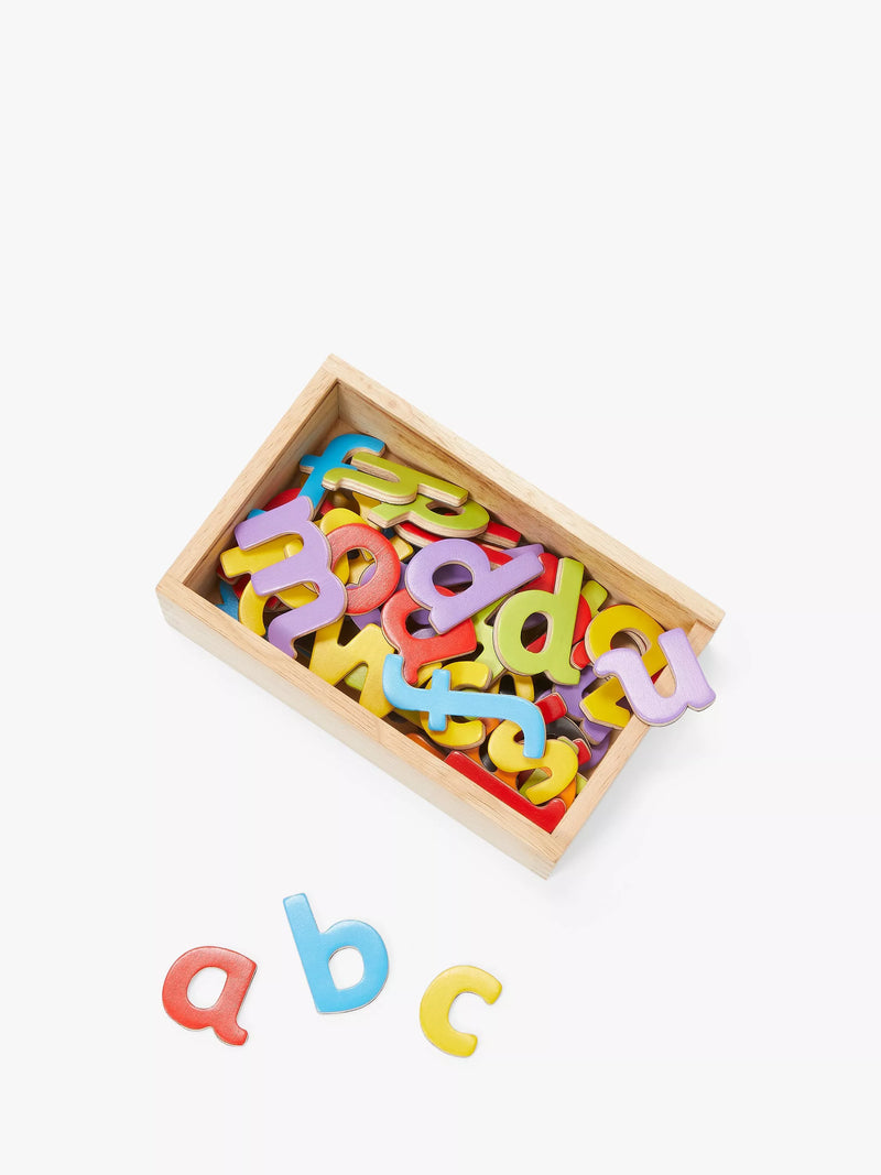 John Lewis wooden magnetic letters pack, UK version