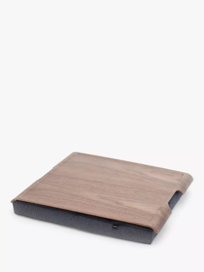 Bosign Large Anti-Slip Wood Veneer Lap Tray with Cushion, 46cm