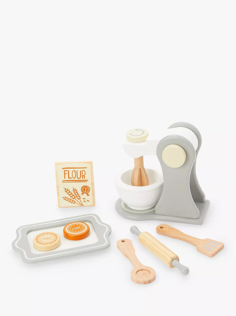 John Lewis wooden baking set toy, imported from the UK
