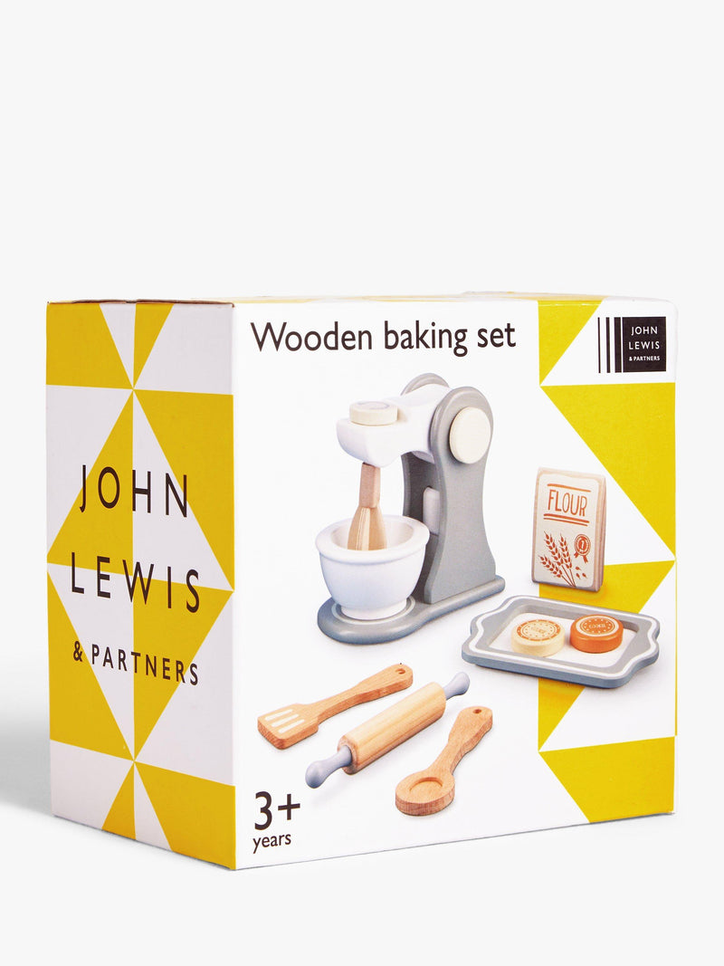John Lewis wooden baking set toy, imported from the UK
