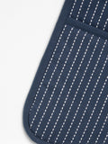 John Lewis double oven glove striped dark blue, UK version