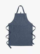John Lewis John Lewis Striped Apron Dark Blue Kitchen Apron H85 x W65cm- Buy online at McGrocer