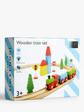 John Lewis 24-piece wooden train set with FSC wood (British brand)