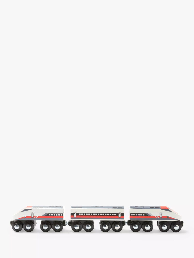 John Lewis bullet train wooden toy - British product