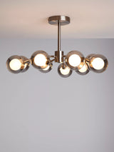 John Lewis John Lewis Huxley 9 Arm Semi Flush Ceiling Light H30 x Dia.50cm- Buy online at McGrocer