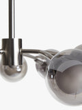 John Lewis Huxley semi flush light nine smoked shades, imported from the UK