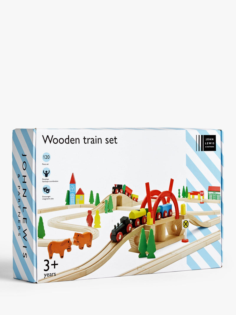 John Lewis wooden train set 120-piece (British brand)