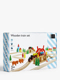 John Lewis wooden train set 120-piece (British brand)
