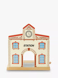 John Lewis Wooden Train Station with stop go signals - British product