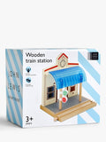 John Lewis Wooden Train Station with stop go signals - British product