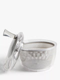 John Lewis small grey salad spinner with colander and handle, UK version