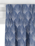John Lewis custom deco fan curtains indigo, UK version