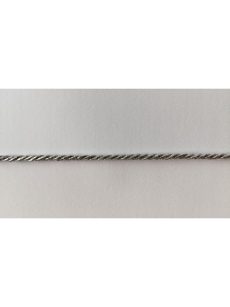 John Lewis cord braid silver 5m, imported from the UK