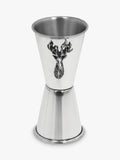 Lead-Free Pewter Stag Head Spirit Measure with 25ml and 50ml Capacity