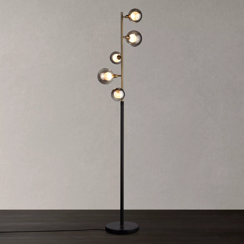 John Lewis Huxley floor lamp Smoke Antique Brass (British brand)