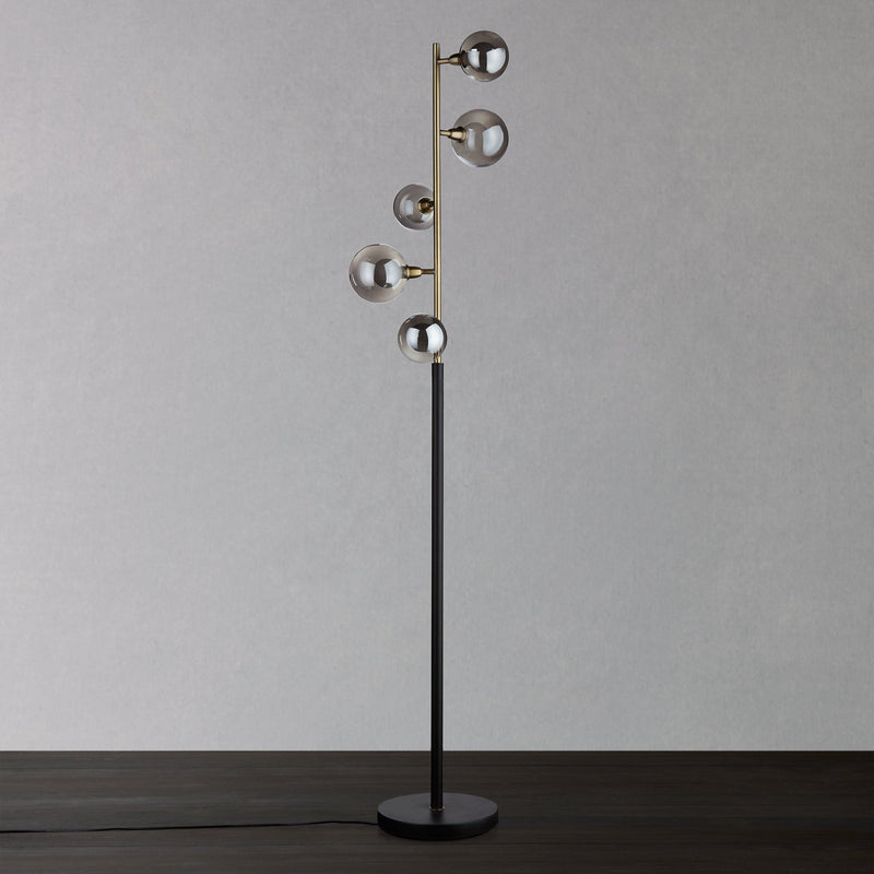 John Lewis Huxley floor lamp Smoke Antique Brass (British brand)