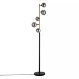John Lewis John Lewis Huxley Floor Lamp, Smoke/Antique Brass- Buy online at McGrocer