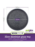 Eaziglide Neverstick2 pizza tray 32cm - British product