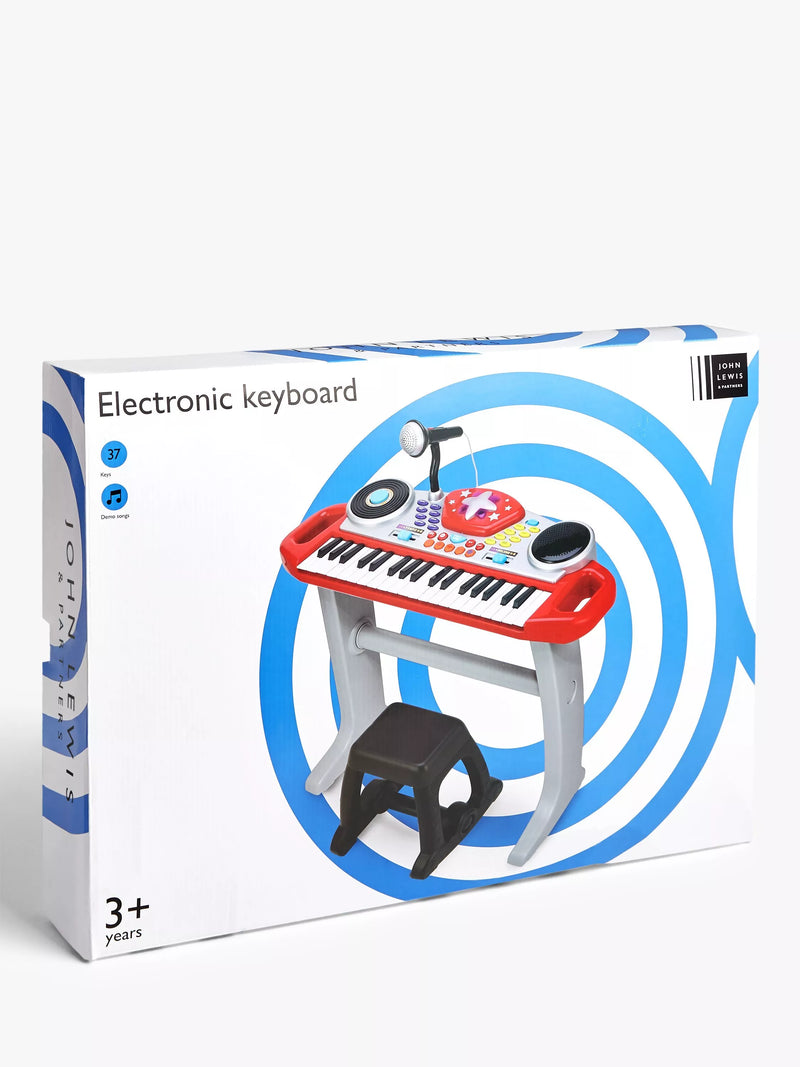 John Lewis Rockstar Electronic Keyboard toy - British product